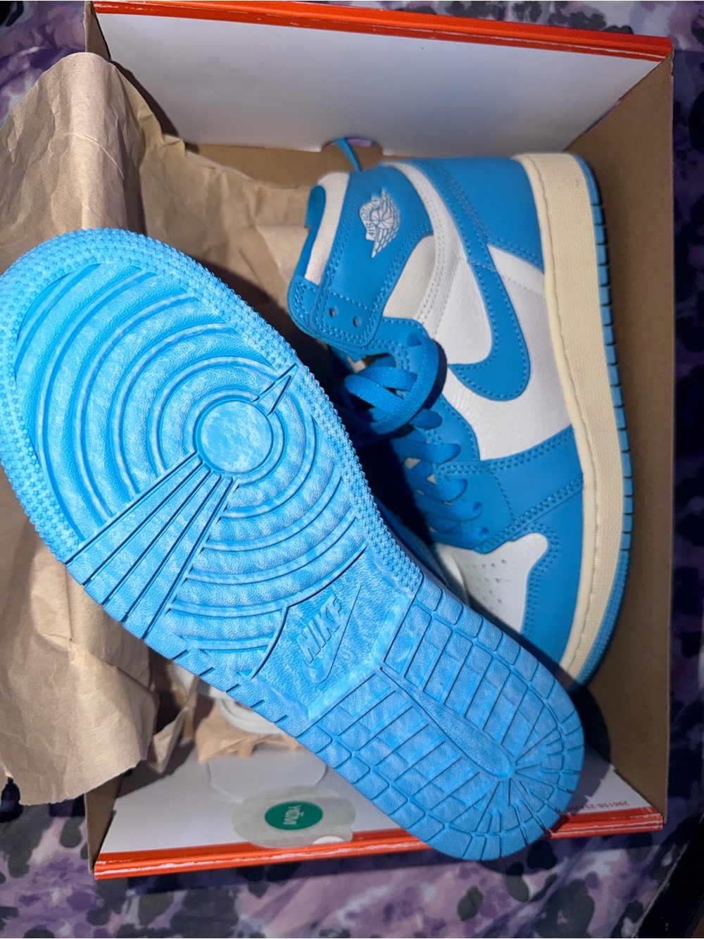 Nike Kids' Air Jordan 1 Mid - Blue/White